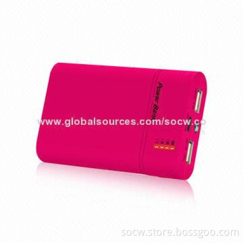 8,400mAh Portable Power Bank with Dual USB, LED Torch and 4 Power Indicators